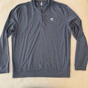 Johnnie-O Nemacolin Men's Blue Quarter-Zip Long Sleeve
